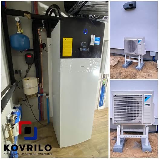 Montaż pompy ciepła Daikin w miejscowości Zabłudów